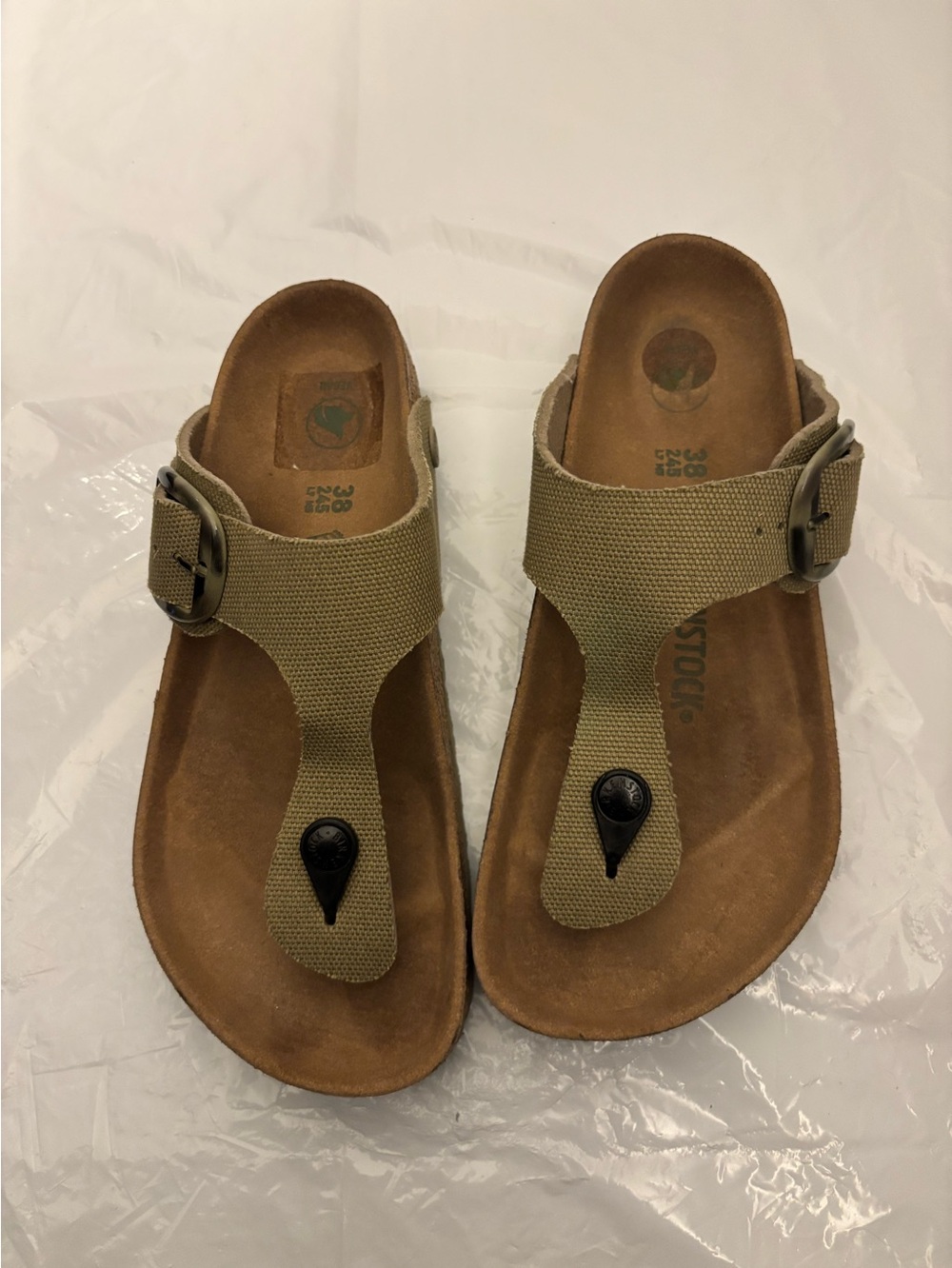 Birkenstock Gizeh 
Vegan Big buckle size 38